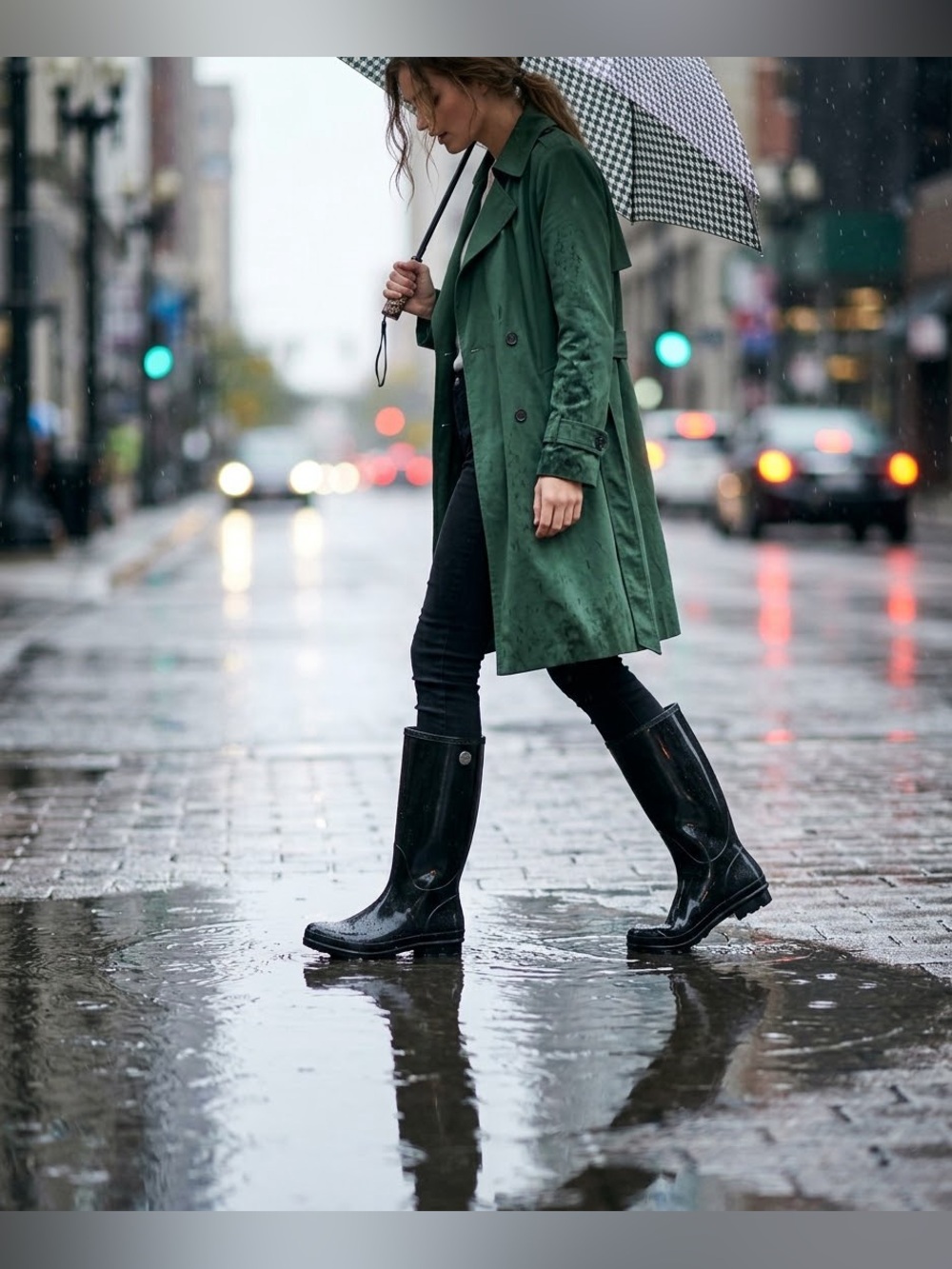 UGG Women's Black Knee-High Rain Boots
